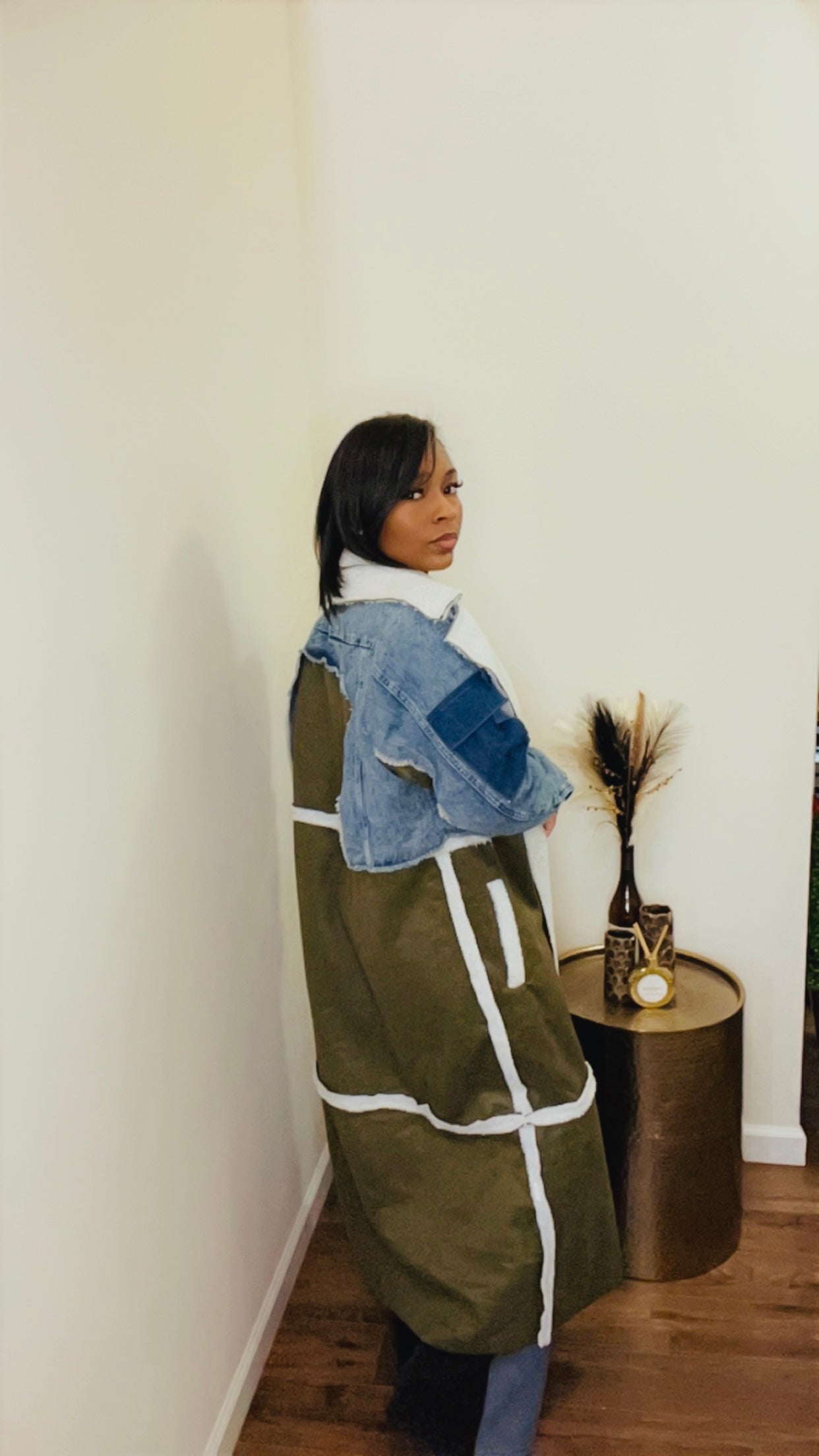 Olive Branch Denim Trench