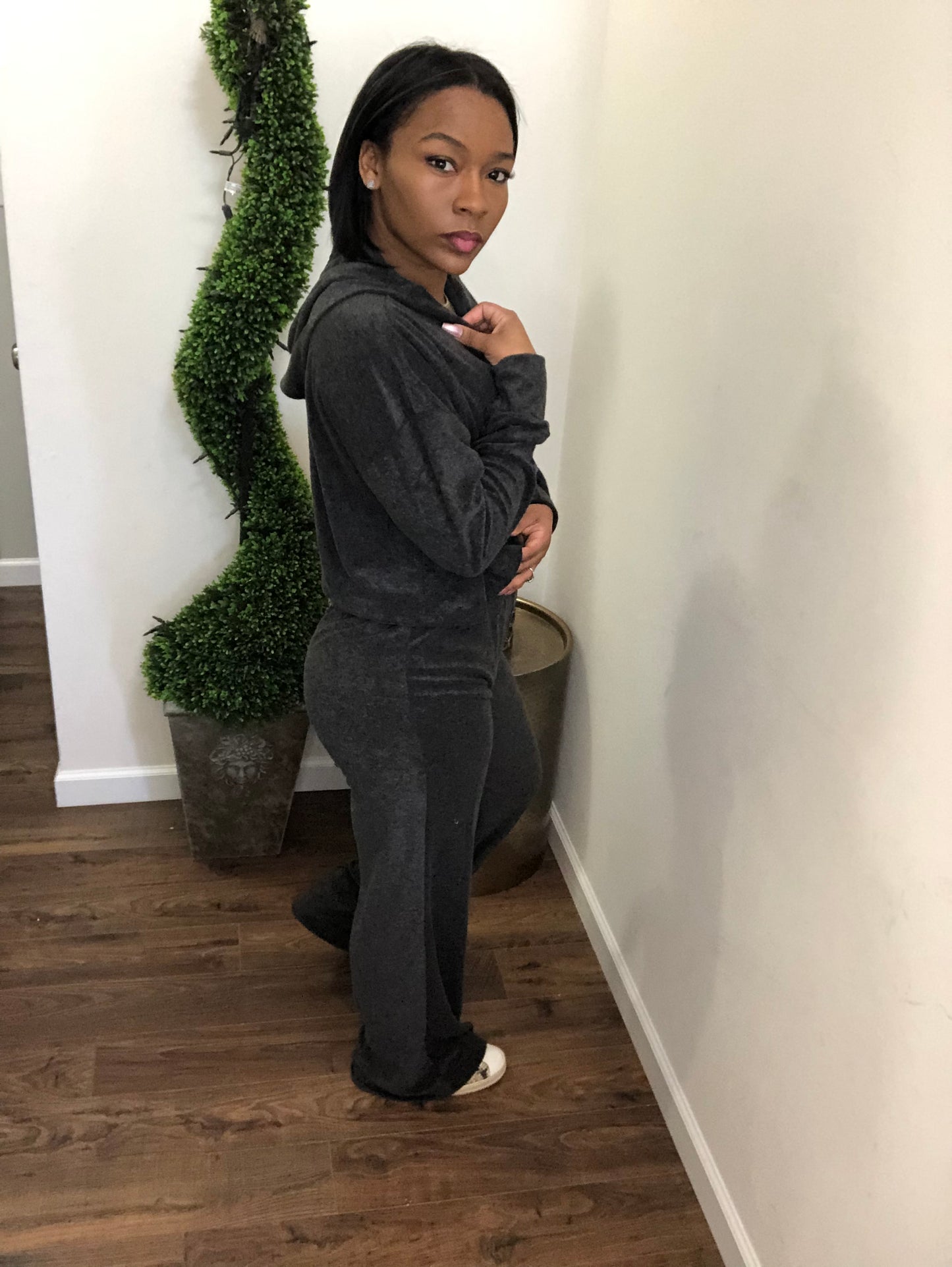 Black Hooded Set