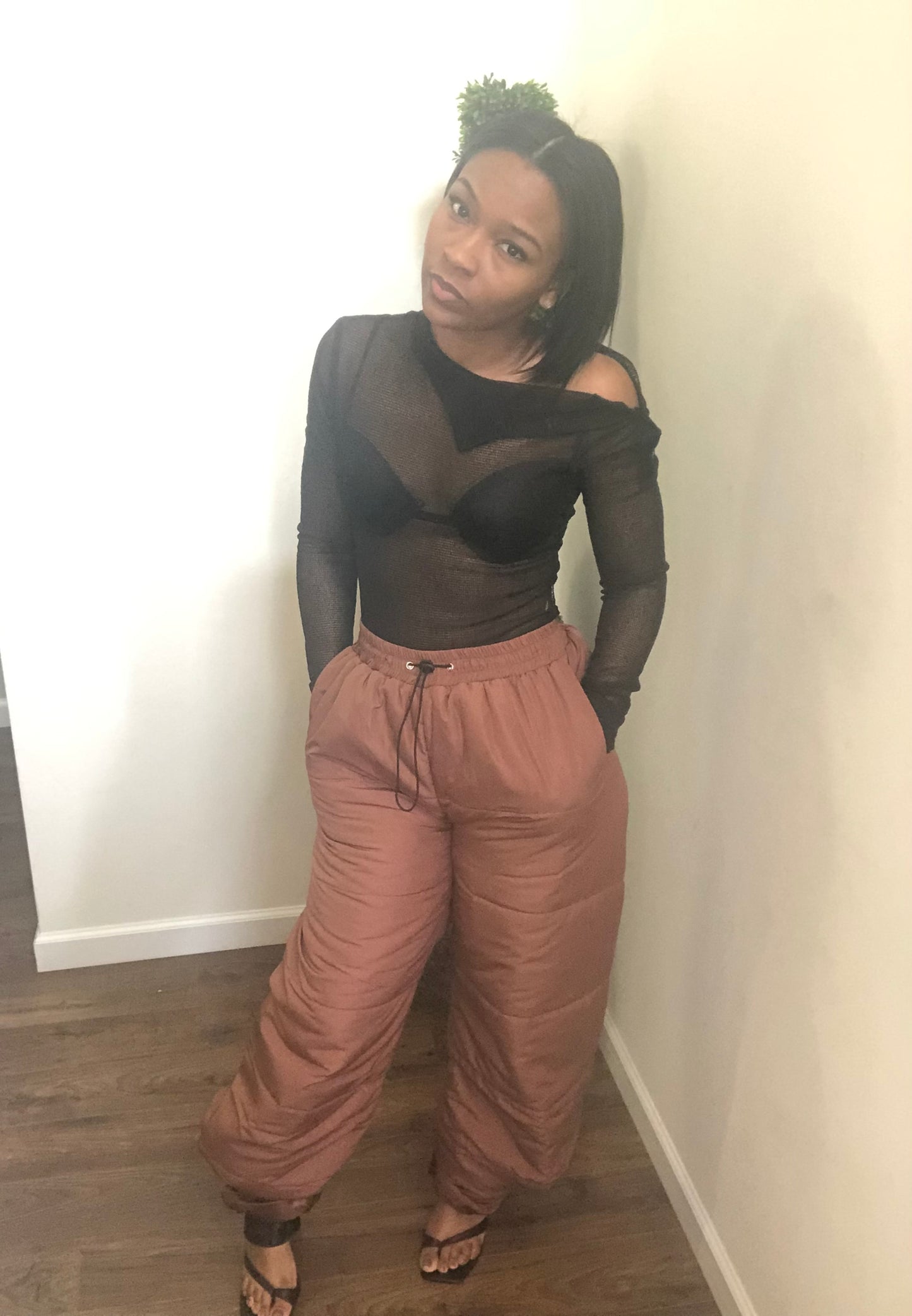 Brown Bubble Pants