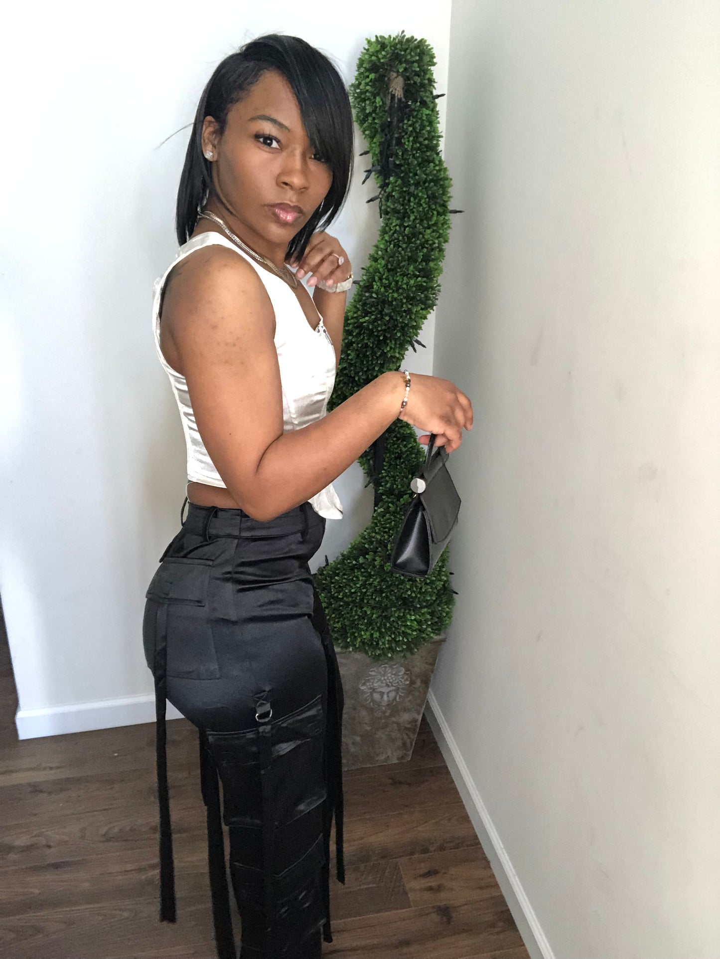 Black Satin Cargo