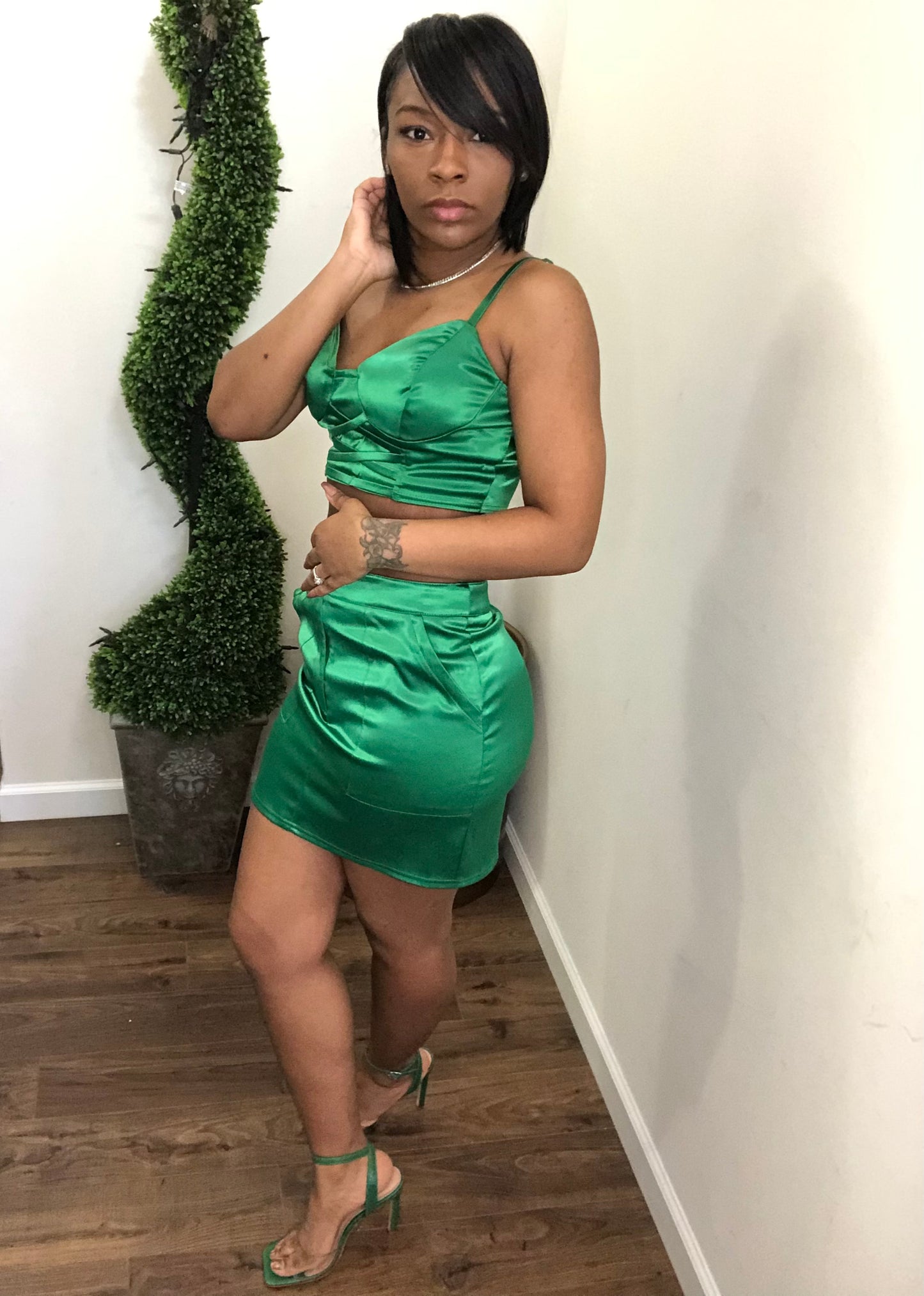 Green Machine Skirt Set