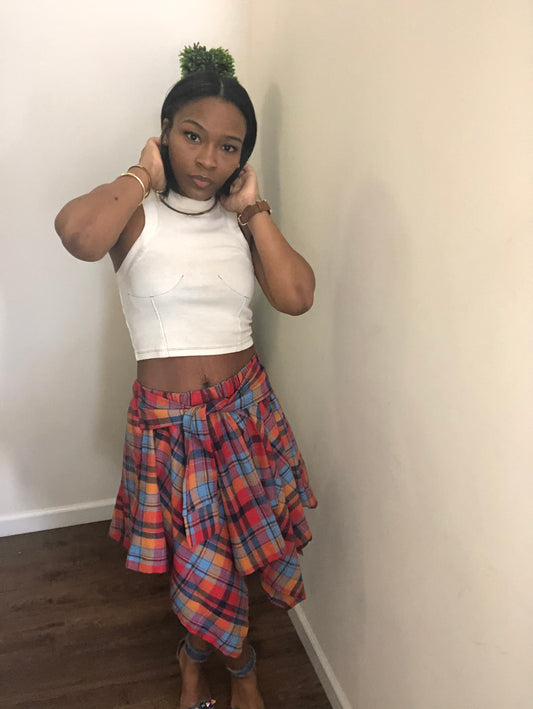 Plaid Shirt Skirt